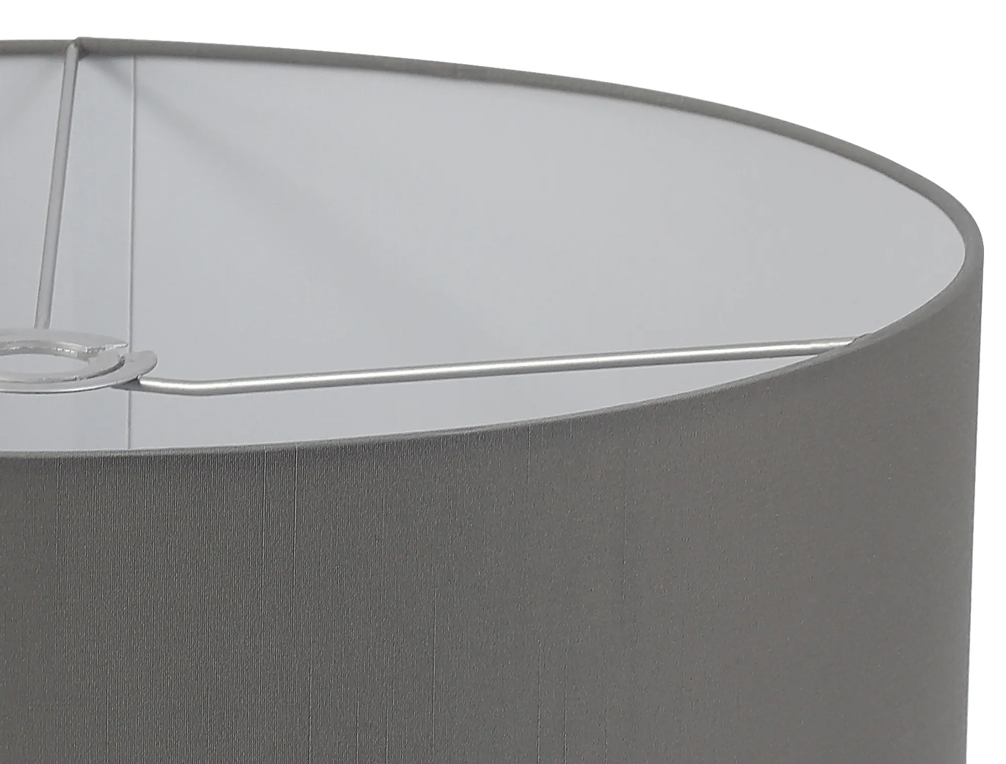 Baymont 50cm Pendant 1 Light Polished Chrome, Grey, Frosted Diffuser DK0150  Deco Baymont CH GR